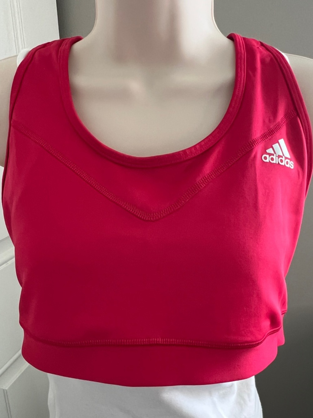adidas Pink TF Bra Solid Sports Bra